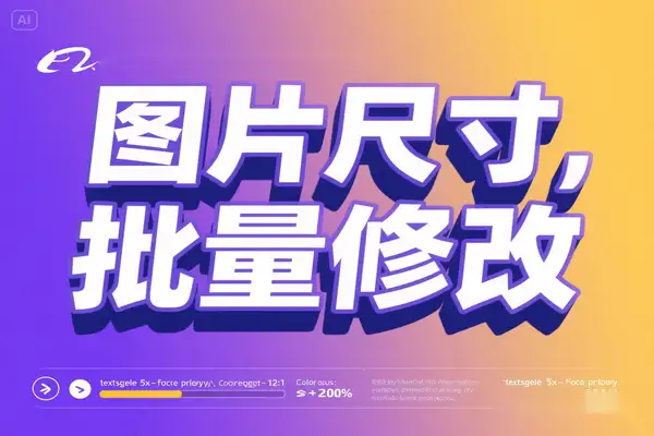 图片尺寸批量修改利器：支持压缩、改格式、保持比例，一键处理超高效！