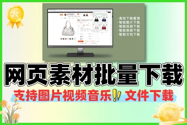 网页支持图片批量下载全网视频下载音乐文件下载