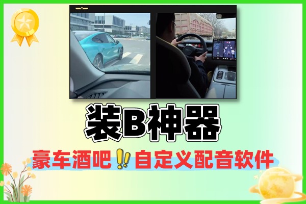 豪车酒吧装B神器自定义配音软件+使用教程