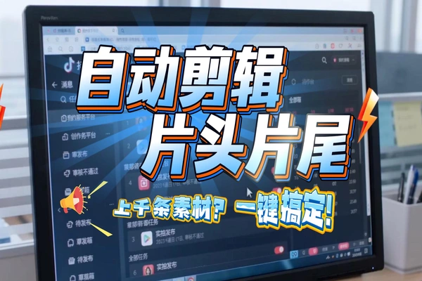 别再手动剪辑了！这个免费工具批量自动添加，速度快到爆炸