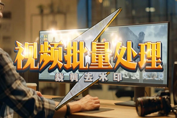 自动剪辑批量裁剪去水印抽帧变速原创度拉满