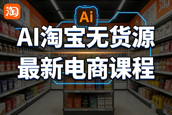 2026年3月最新AI淘宝无货源电商课程